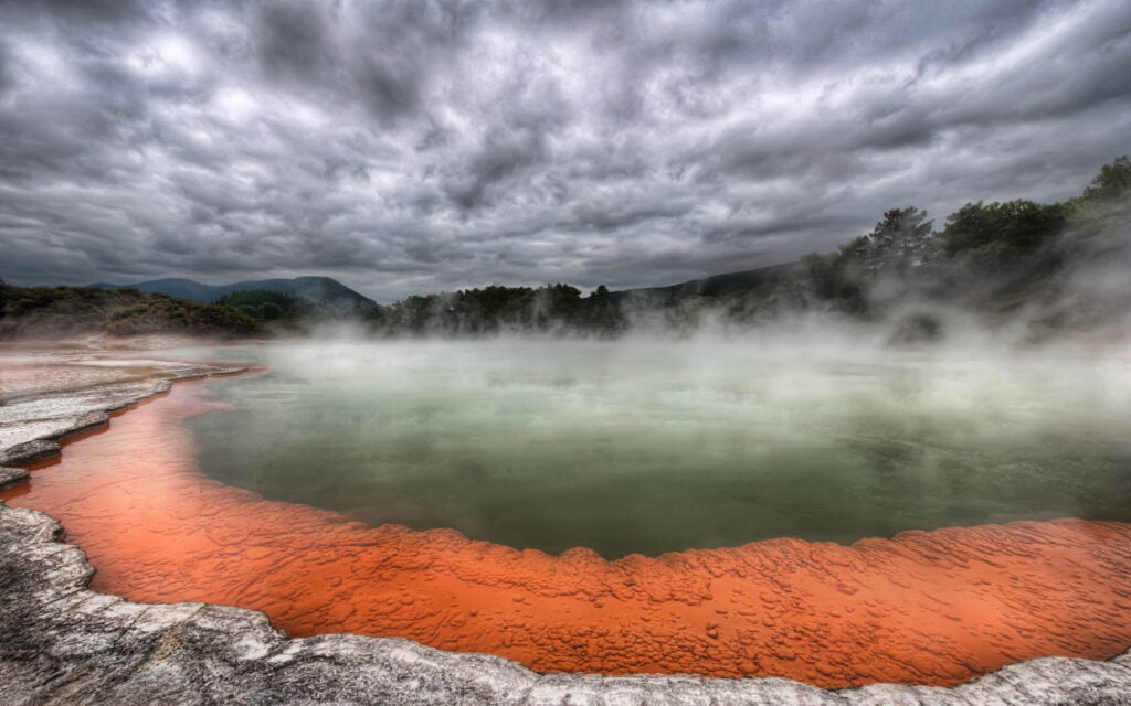 Rotorua Hdr Sky Dusk Nature New Zealand